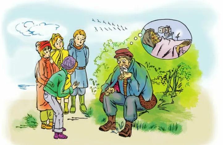 Truyện Các em nhỏ và cụ già - Truyện Cổ Tích