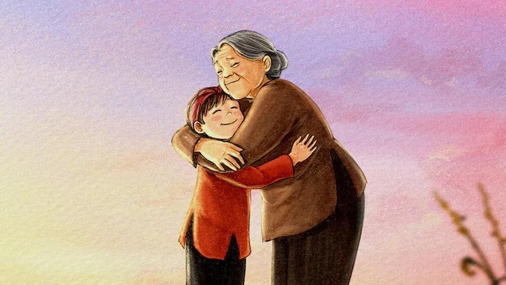 Truyện Cái gái và bà cụ Mít - Truyện Cổ Tích