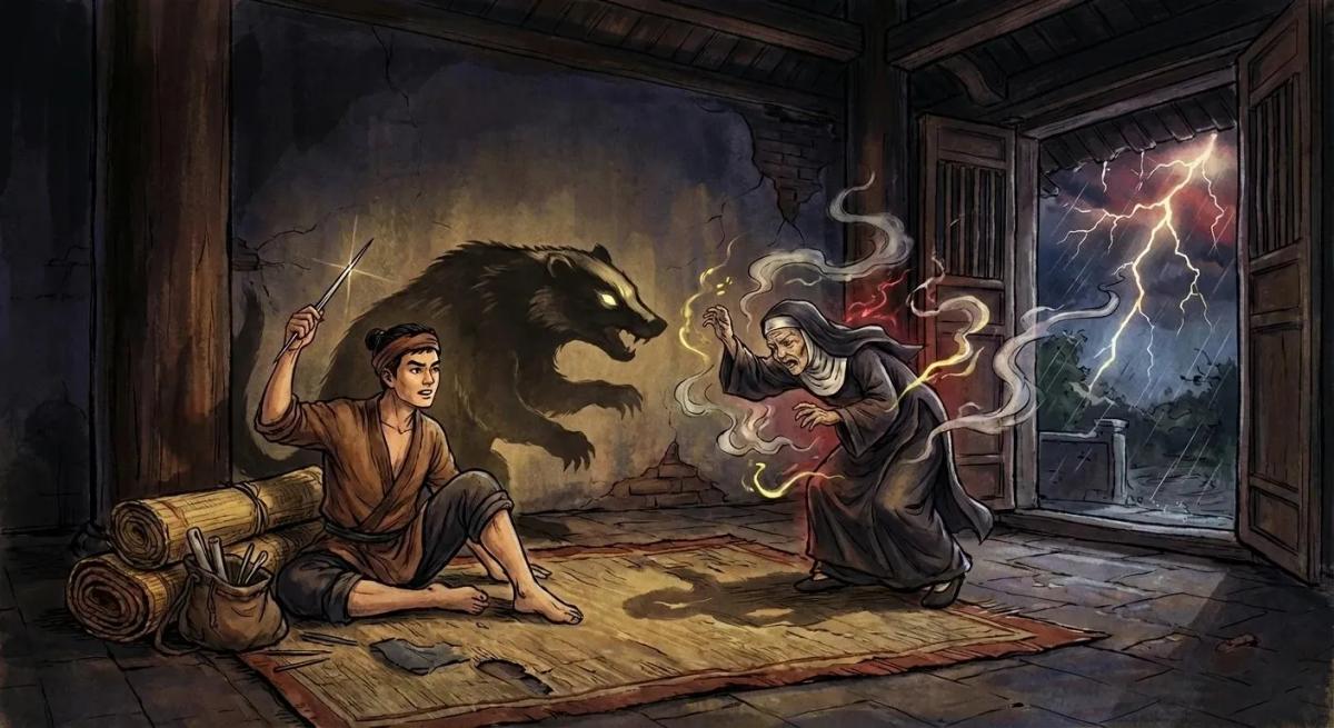 Truyện Chuyện phiêu lưu của người đan chiếu - Truyện Cổ Tích