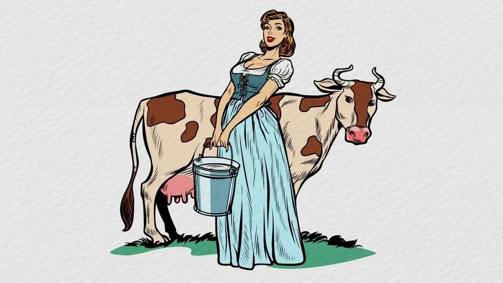 Cô gái vắt sữa