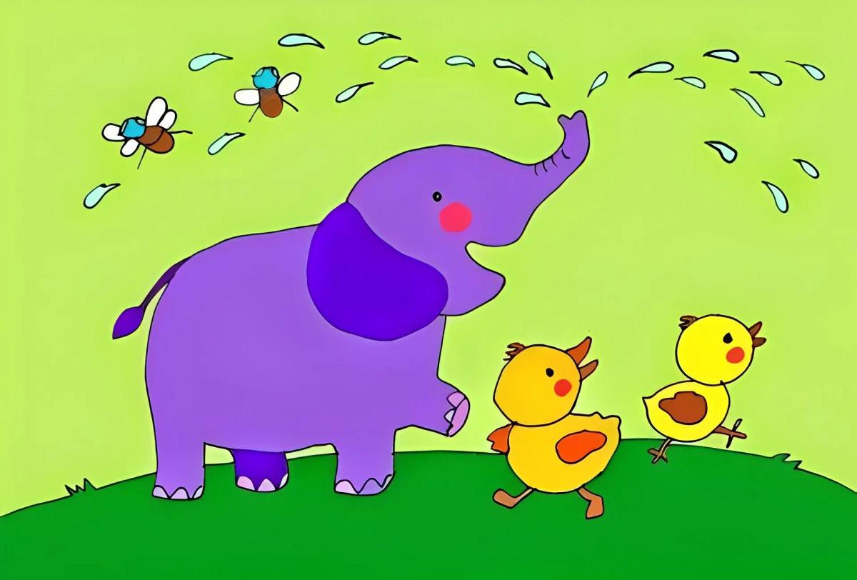 Cóc thi tài với Voi