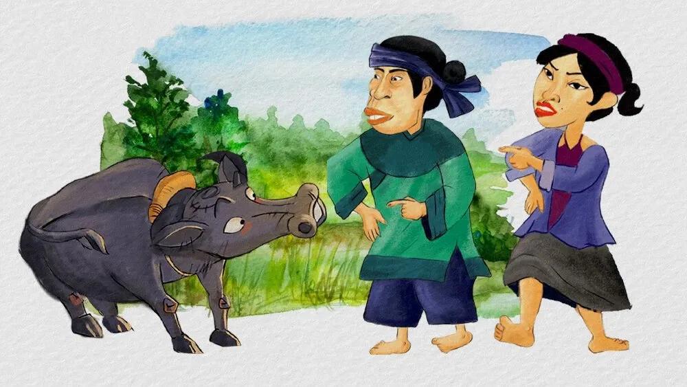 Truyện Con vợ khôn lấy thằng chồng dại như bông hoa lài cấm bãi cứt trâu - Truyện Cổ Tích