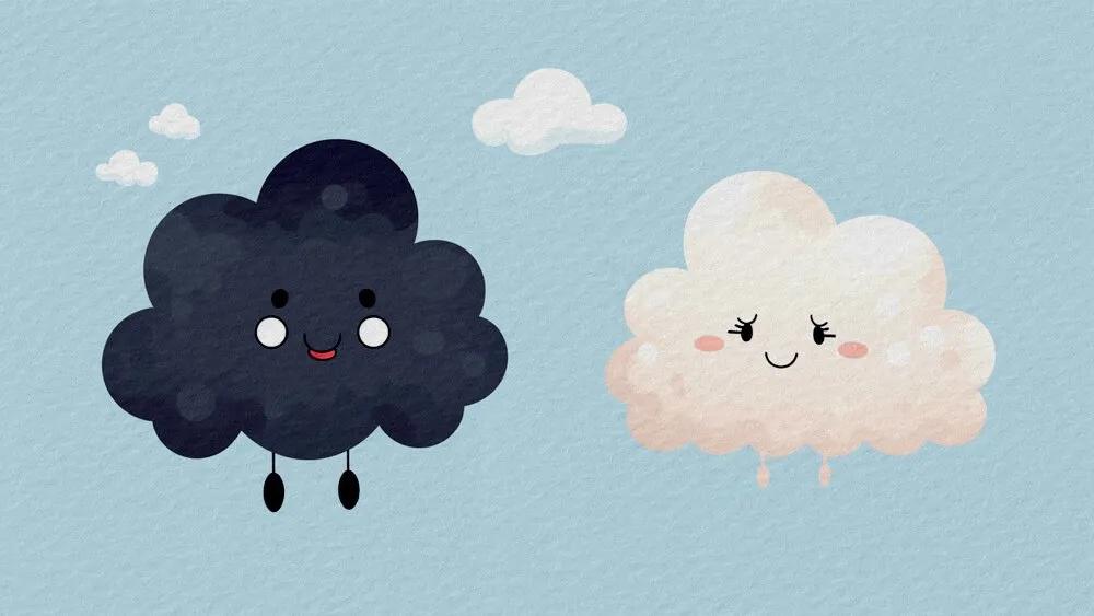 Truyện Mây đen và mây trắng - Truyện Cổ Tích