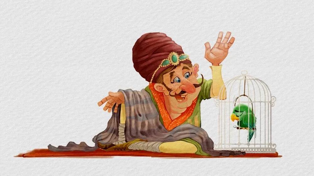 Truyện Nhà vua và con vẹt - Truyện Cổ Tích