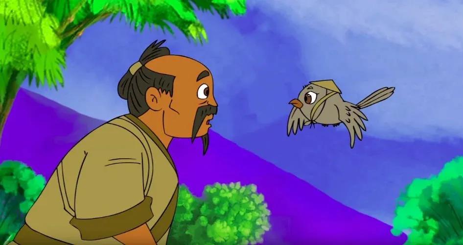 Sự tích con chim sẻ bị cắt lưỡi