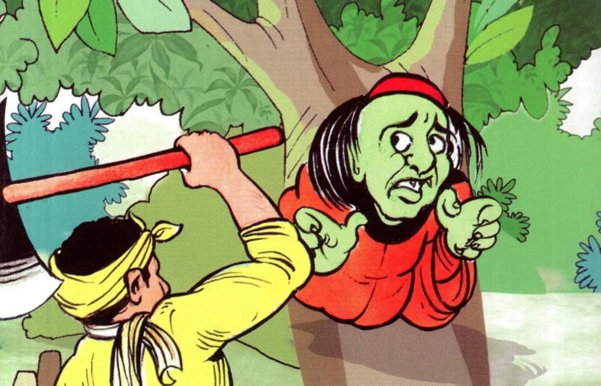 Truyện Chàng đốn củi và con tinh - Truyện Cổ Tích