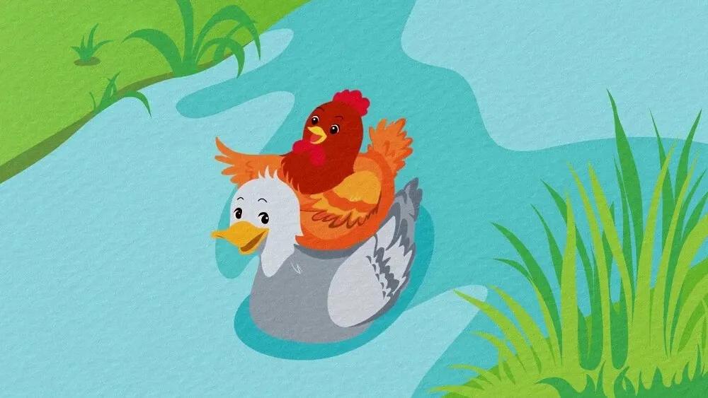 Truyện Gà nâu và Vịt xám - Truyện Cổ Tích