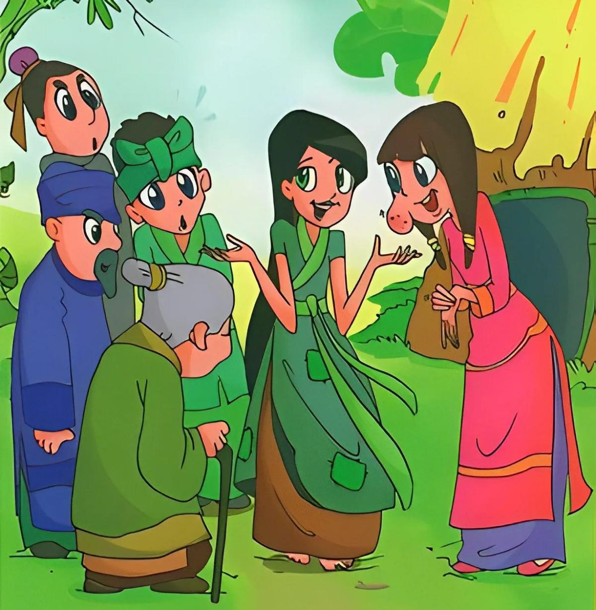 Truyện Hai cô gái và cục bướu - Truyện Cổ Tích