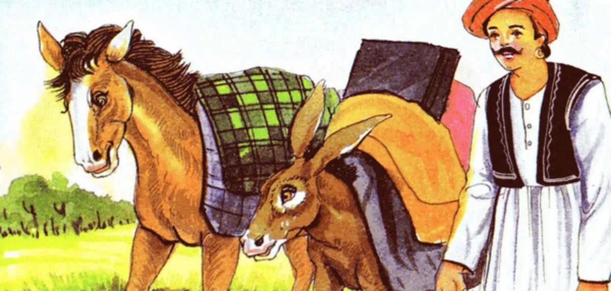 Truyện Lừa và ngựa - Truyện Cổ Tích