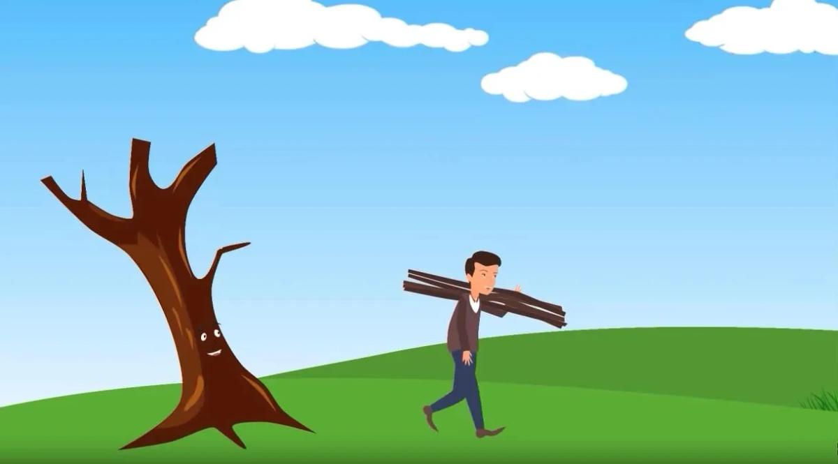 Truyện Người tiều phu và thần Hermes - Truyện Cổ Tích