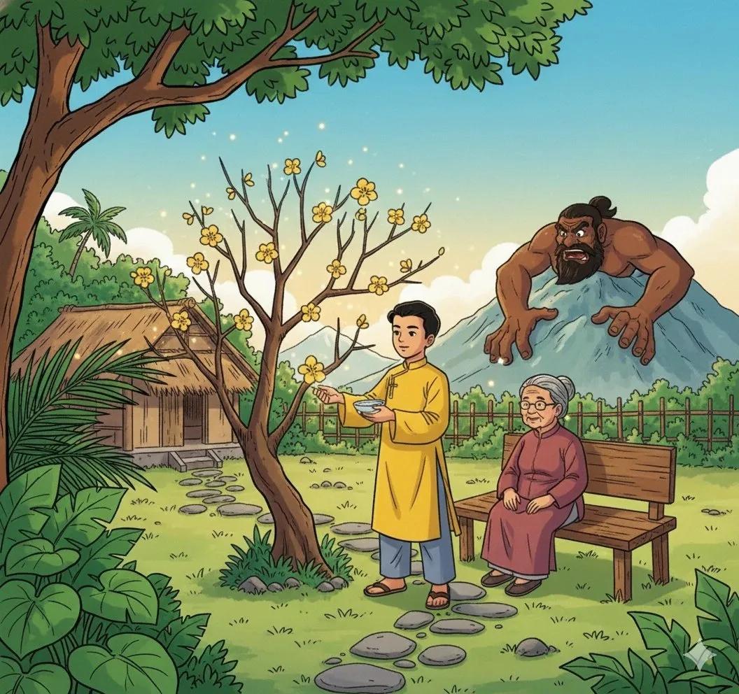 Truyện Sự tích hoa Mai vàng - Truyện Cổ Tích