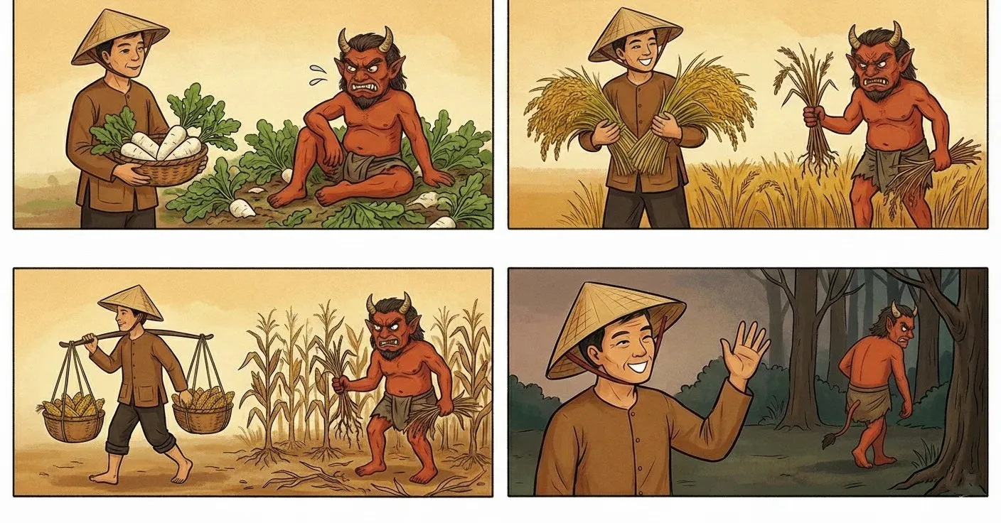 Truyện Bác nông dân và con quỷ - Truyện Cổ Tích