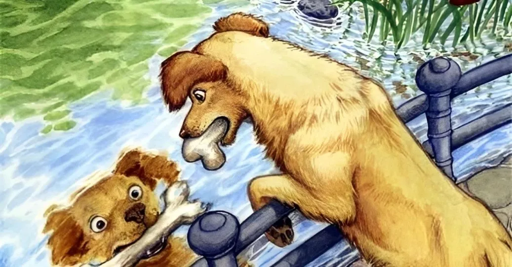 Truyện Chú chó tham ăn và cái bóng - Truyện Cổ Tích