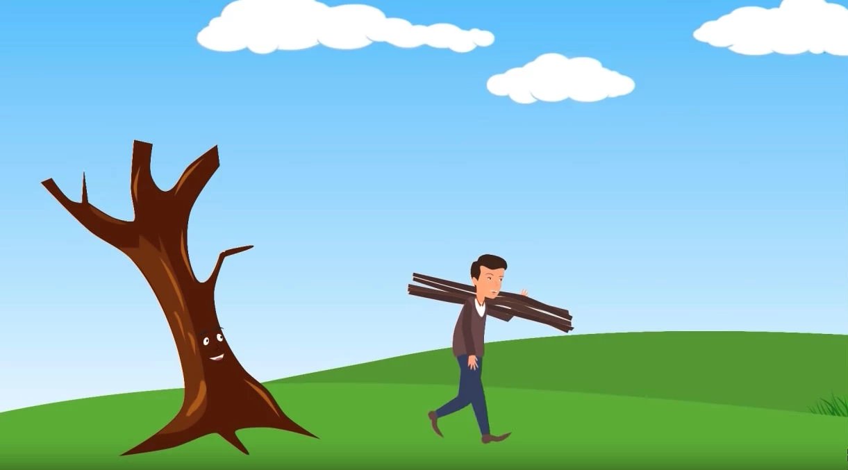 Truyện Người tiều phu và thần Hermes - Truyện Cổ Tích